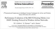 ترجمه مقاله : ارزیابی عملکرد متریک های مسیریابی IBETX بر روی پروتکل های مسیریابی DSDV در شبکه